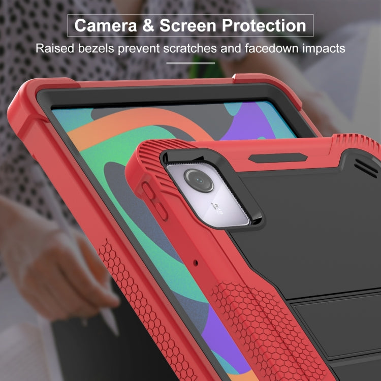 For Lenovo Tab M11 / Xiaoxin Pad 11 2024 Shockproof Silicone Hybrid PC Tablet Case with Holder