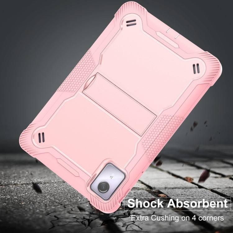 For Lenovo Tab M11 / Xiaoxin Pad 11 2024 Shockproof Silicone Hybrid PC Tablet Case with Holder