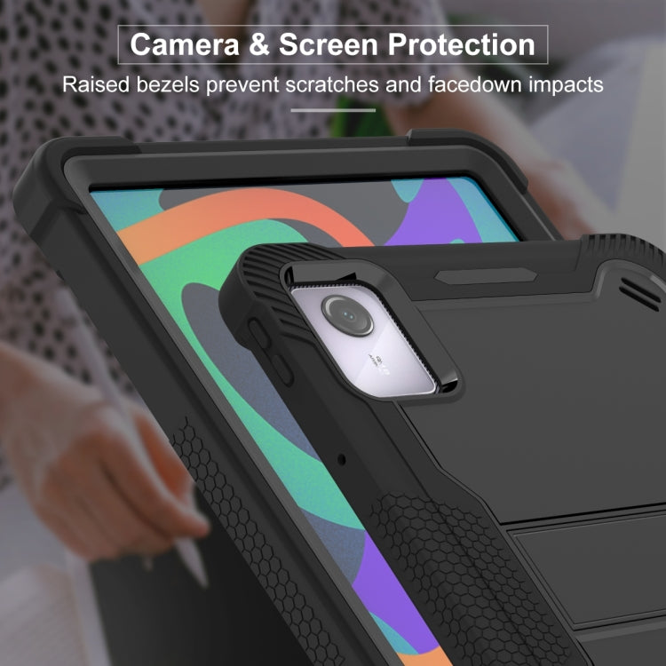 For Lenovo Tab M11 / Xiaoxin Pad 11 2024 Shockproof Silicone Hybrid PC Tablet Case with Holder