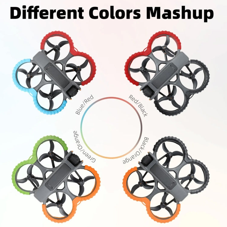 For DJI Avata 2 Sunnylife Drone Anti-Collision Protective Cover Propeller Ring Stripes