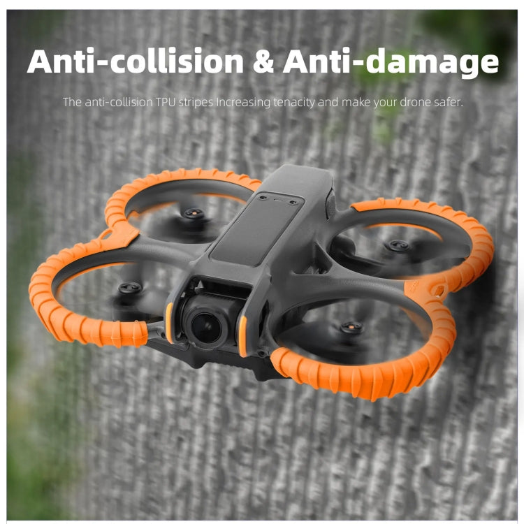 For DJI Avata 2 Sunnylife Drone Anti-Collision Protective Cover Propeller Ring Stripes