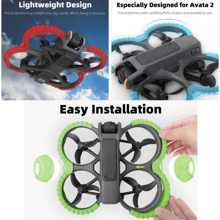 For DJI Avata 2 Sunnylife Drone Anti-Collision Protective Cover Combo Case Kit