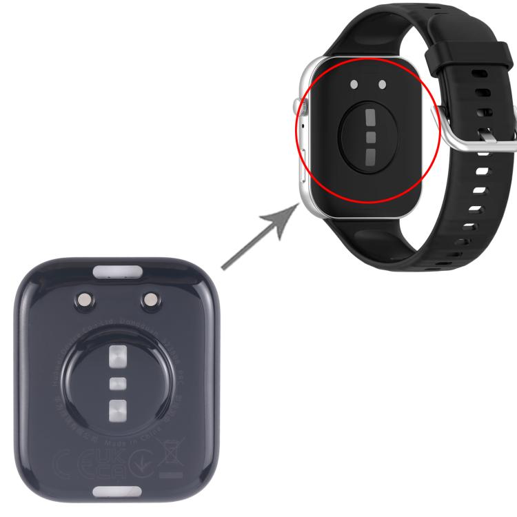 For Huawei Watch Fit 3 Original Rear Housing Cover - Black