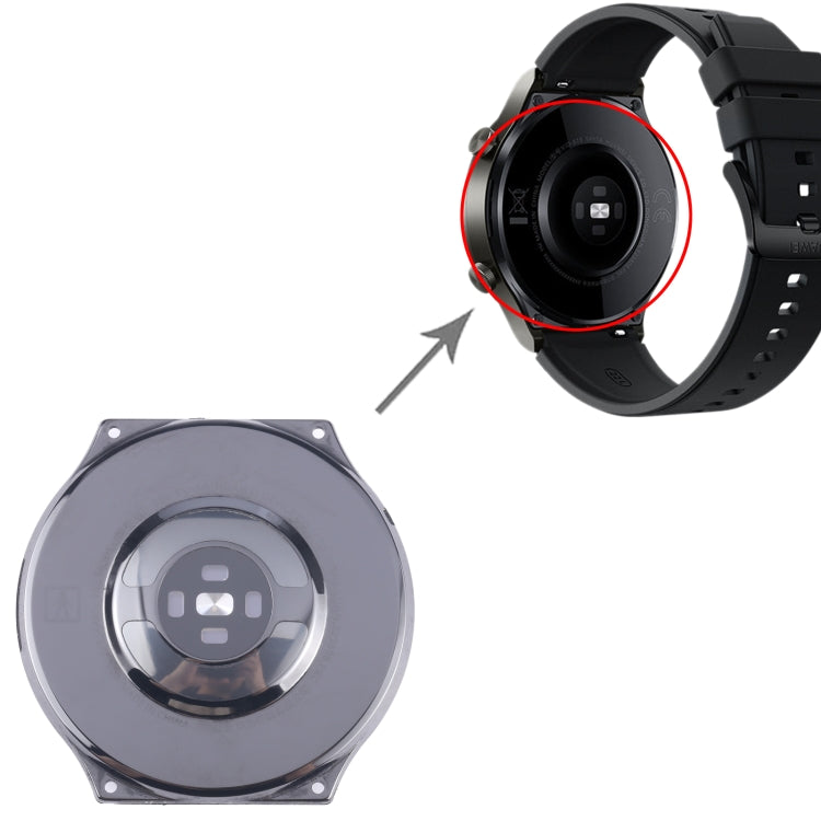 For Huawei Watch GT 2 Pro VID-B99 Original Back Cover Full Assembly - Black