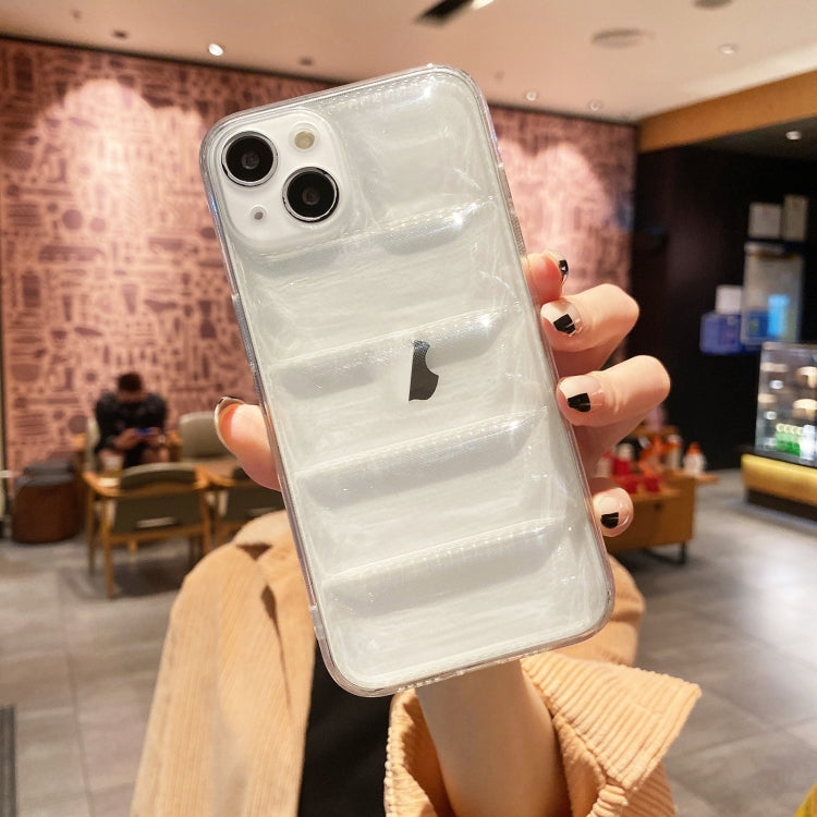 For iPhone 15 Pro Max Eiderdown Airbag Glossy TPU Phone Case