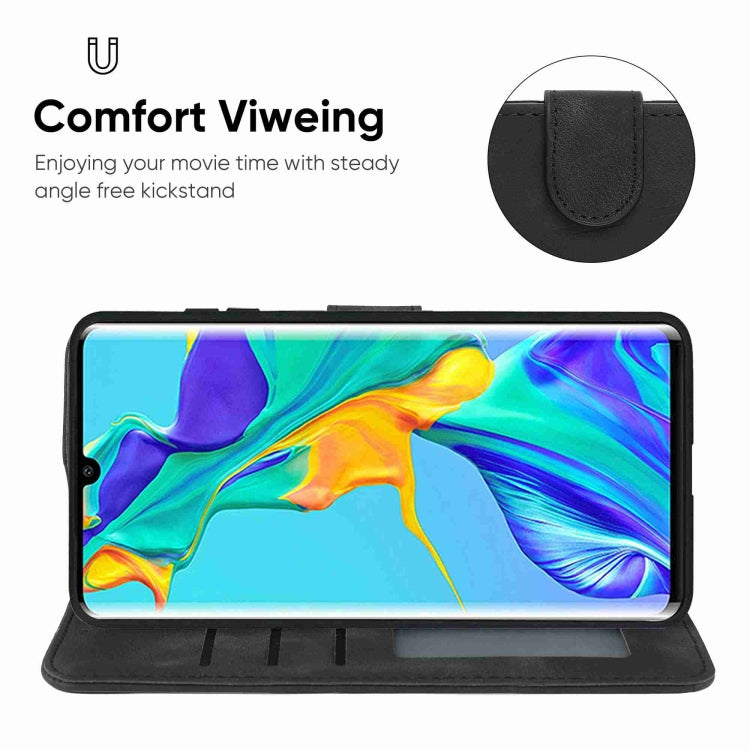For Huawei P30 Pro Skin Feel Geometric Lines Leather Phone Case