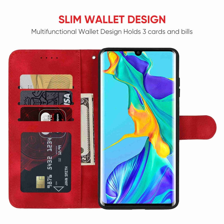 For Huawei P30 Pro Skin Feel Geometric Lines Leather Phone Case