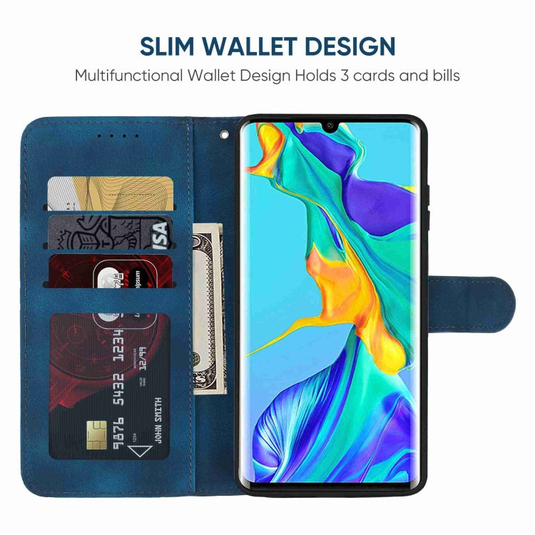 For Huawei P30 Pro Skin Feel Geometric Lines Leather Phone Case