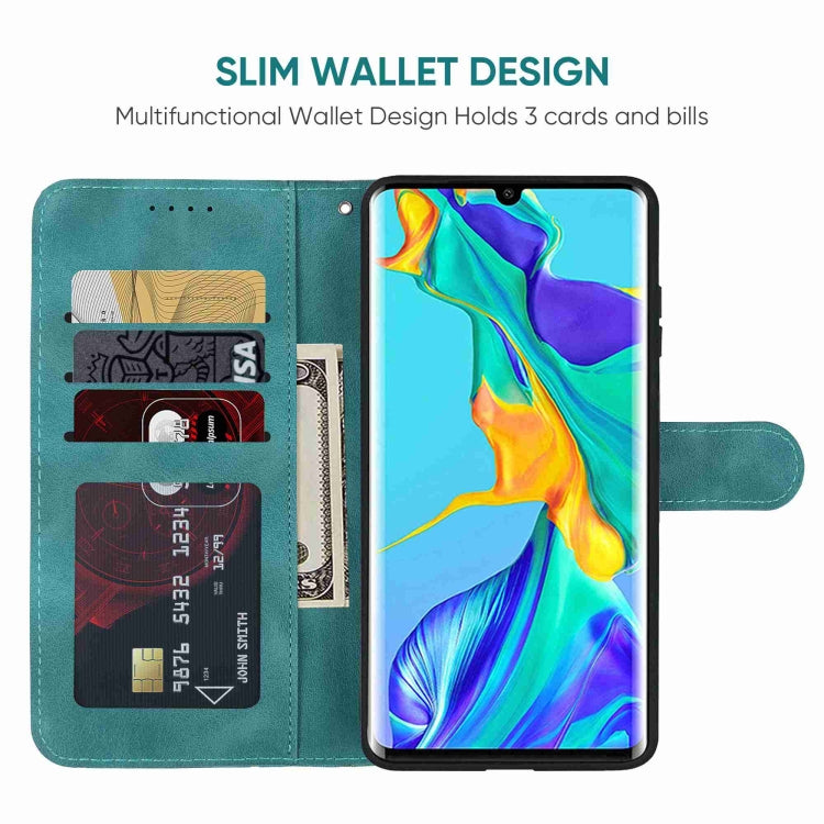 For Huawei P30 Pro Skin Feel Geometric Lines Leather Phone Case