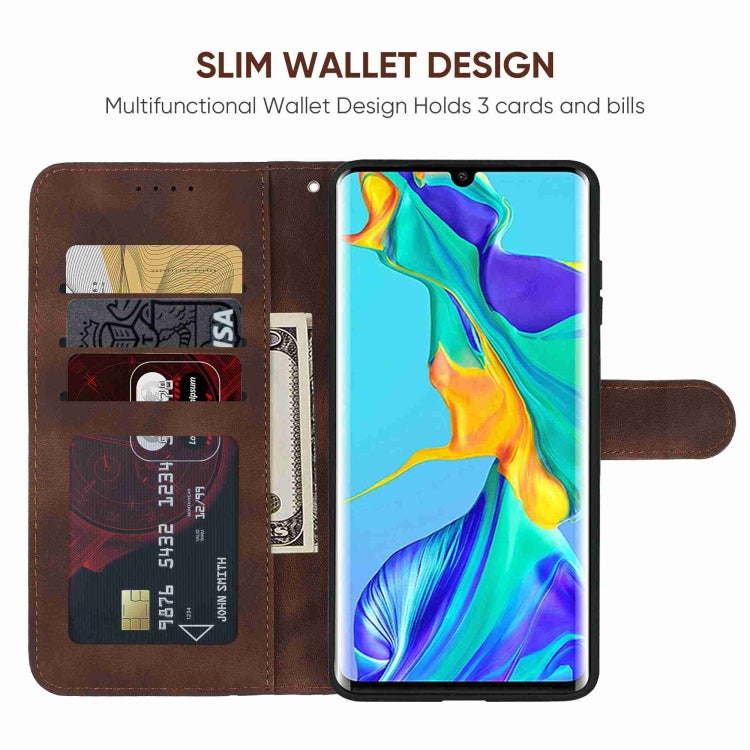 For Huawei P30 Pro Skin Feel Geometric Lines Leather Phone Case