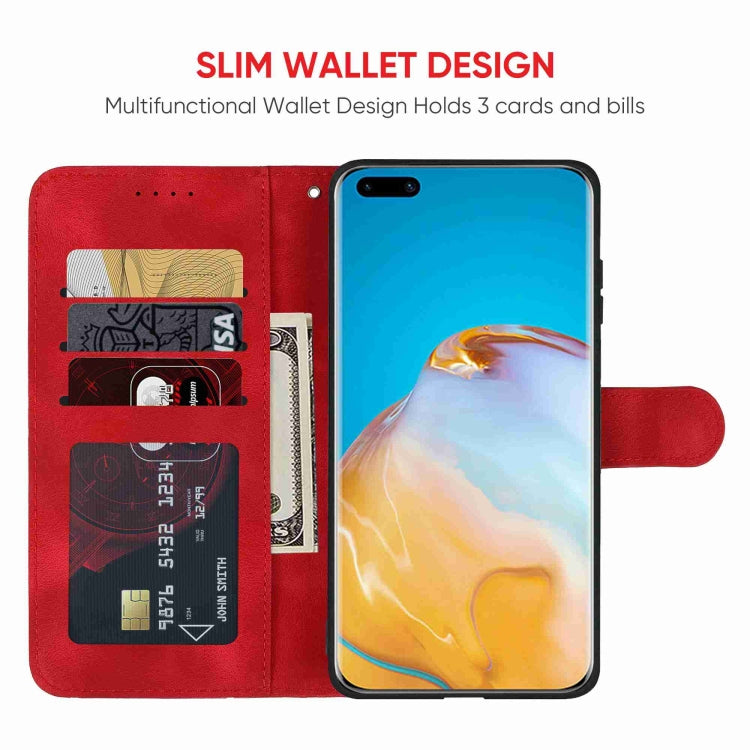 For Huawei P40 Pro Skin Feel Geometric Lines Leather Phone Case