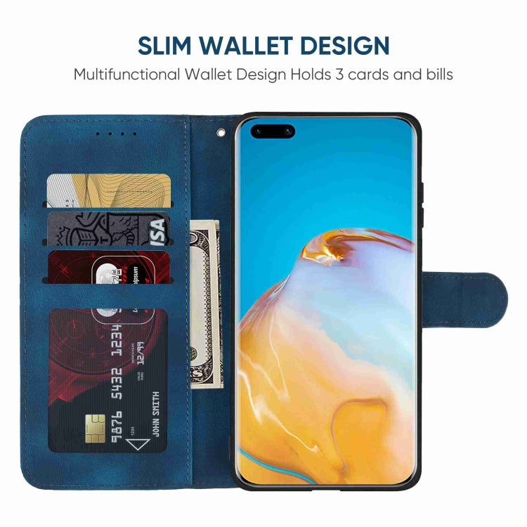 For Huawei P40 Pro Skin Feel Geometric Lines Leather Phone Case