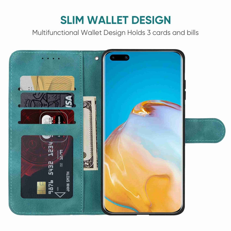 For Huawei P40 Pro Skin Feel Geometric Lines Leather Phone Case