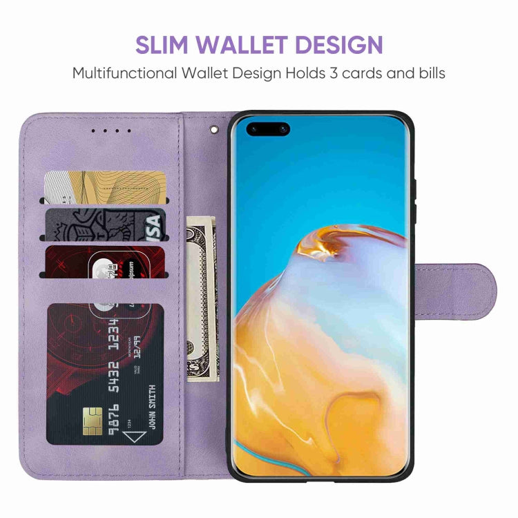 For Huawei P40 Pro Skin Feel Geometric Lines Leather Phone Case