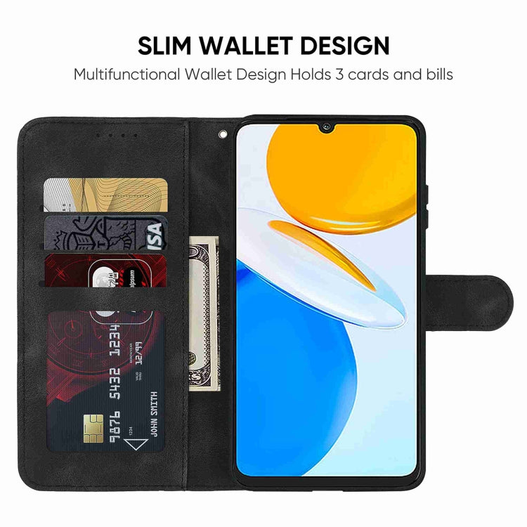 For Honor X7 Skin Feel Geometric Lines Leather Phone Case