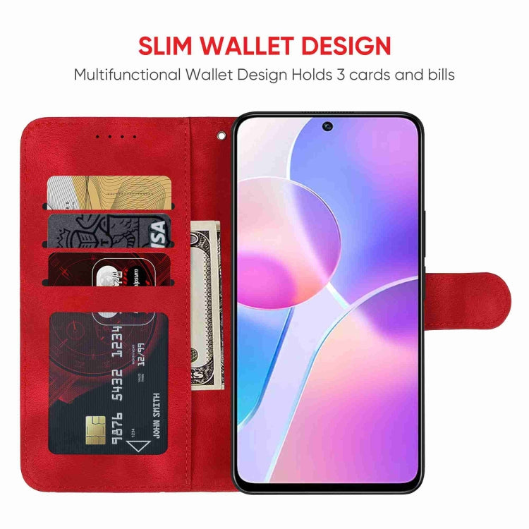 For Honor X30i Skin Feel Geometric Lines Leather Phone Case