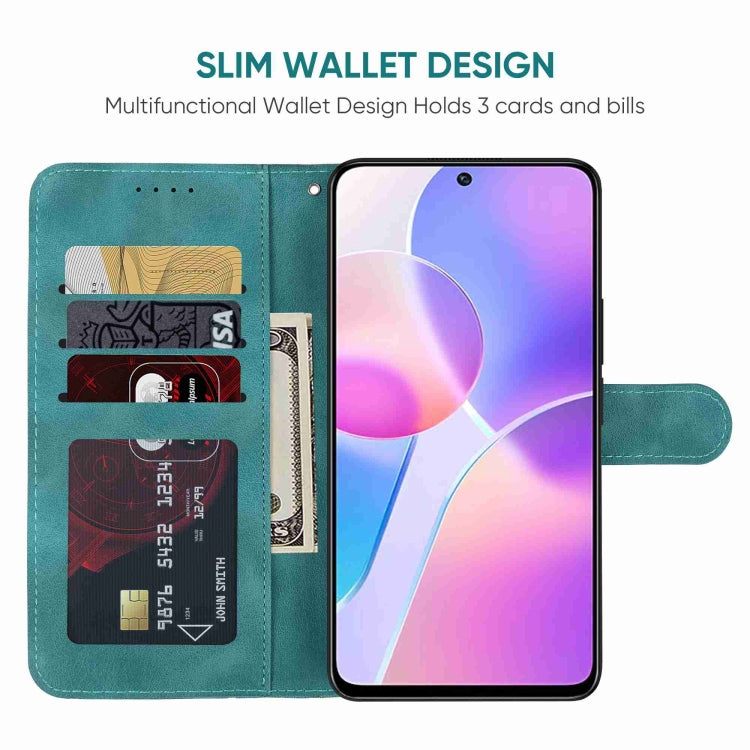 For Honor X30i Skin Feel Geometric Lines Leather Phone Case
