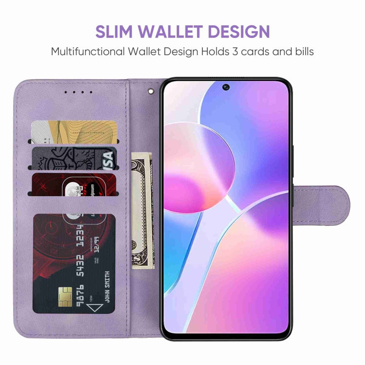 For Honor X30i Skin Feel Geometric Lines Leather Phone Case