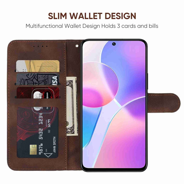 For Honor X30i Skin Feel Geometric Lines Leather Phone Case