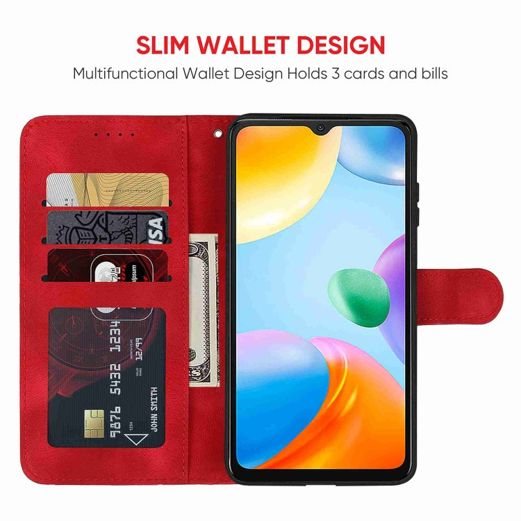 For Xiaomi Redmi 10C Skin Feel Geometric Lines Leather Phone Case