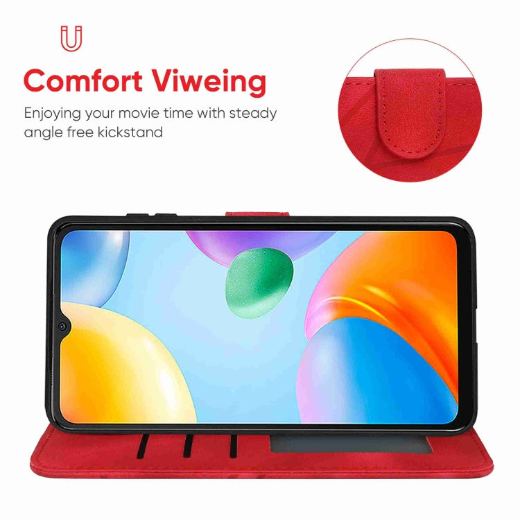 For Xiaomi Redmi 10C Skin Feel Geometric Lines Leather Phone Case
