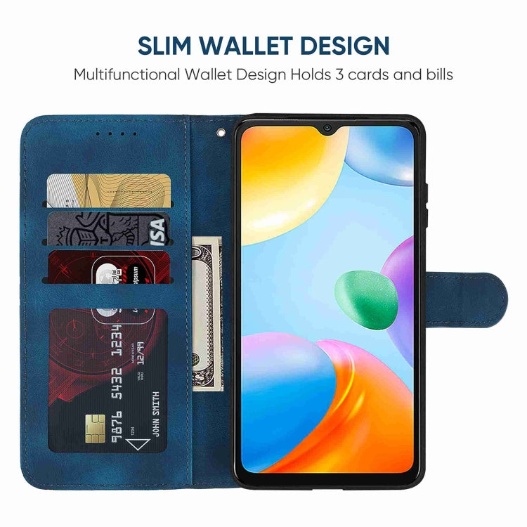 For Xiaomi Redmi 10C Skin Feel Geometric Lines Leather Phone Case