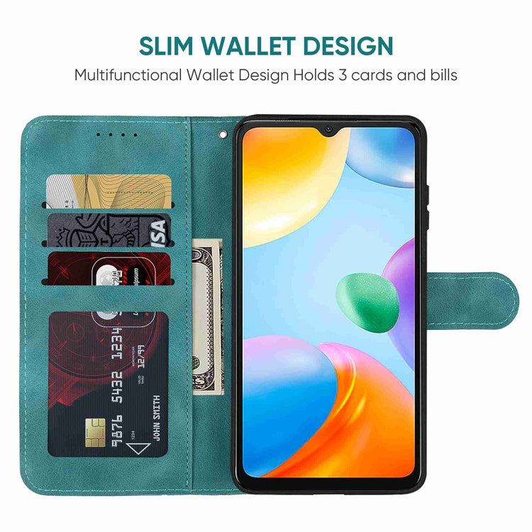 For Xiaomi Redmi 10C Skin Feel Geometric Lines Leather Phone Case