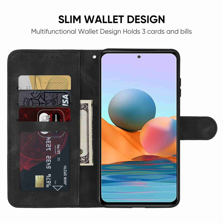 For Xiaomi Redmi Note 10 Pro Skin Feel Geometric Lines Leather Phone Case