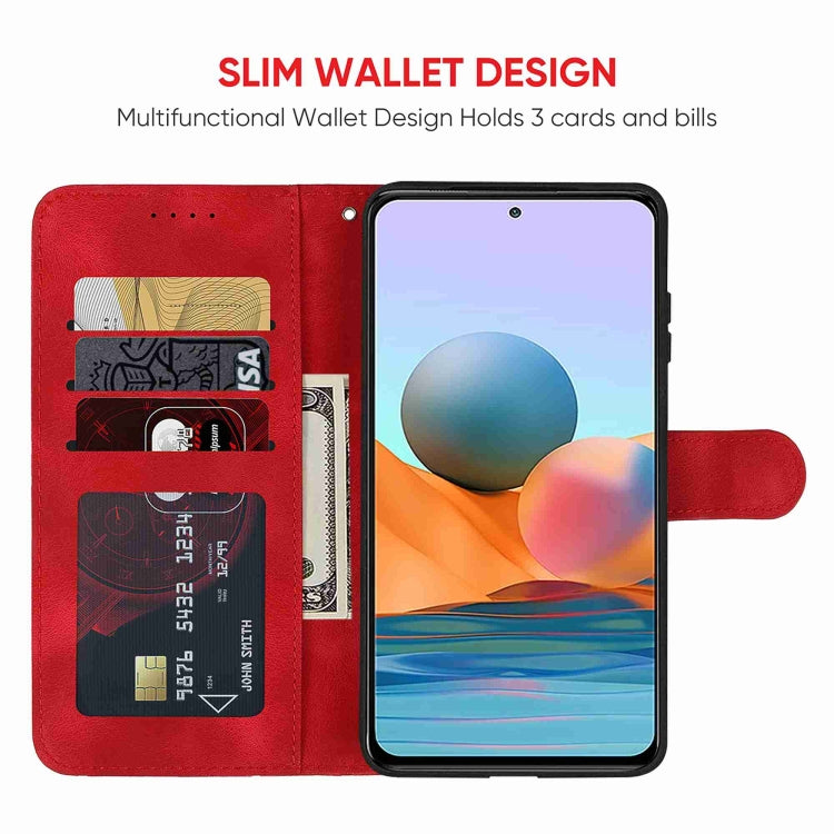 For Xiaomi Redmi Note 10 Pro Skin Feel Geometric Lines Leather Phone Case