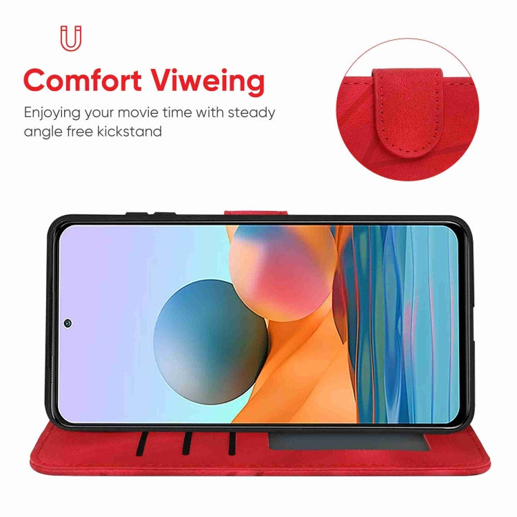 For Xiaomi Redmi Note 10 Pro Skin Feel Geometric Lines Leather Phone Case