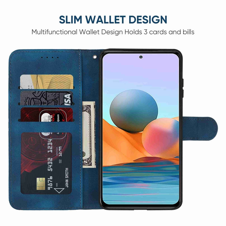For Xiaomi Redmi Note 10 Pro Skin Feel Geometric Lines Leather Phone Case