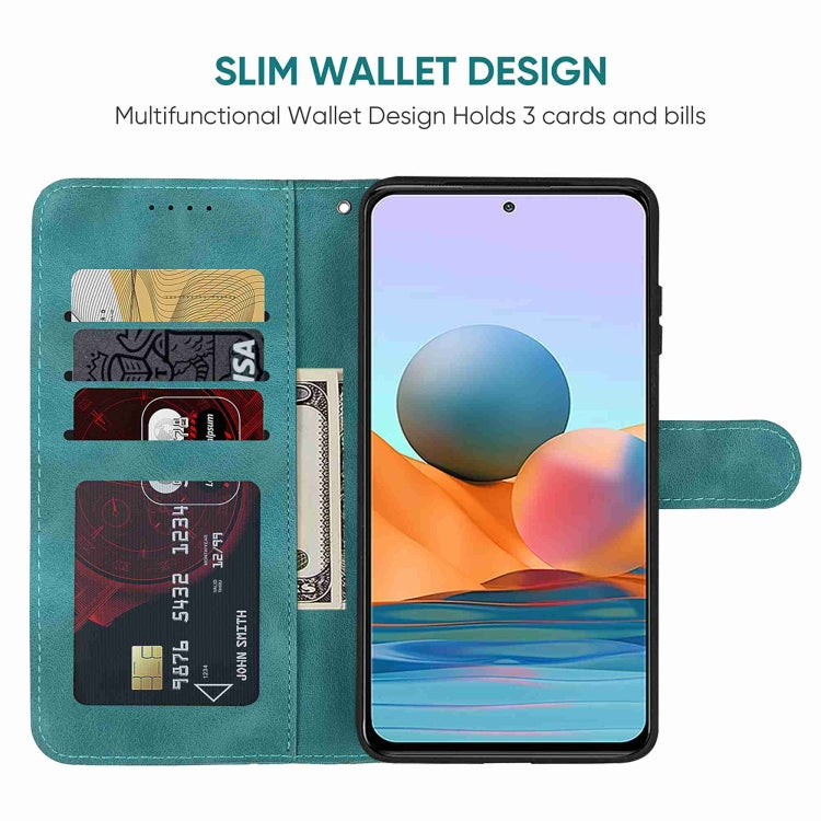 For Xiaomi Redmi Note 10 Pro Skin Feel Geometric Lines Leather Phone Case