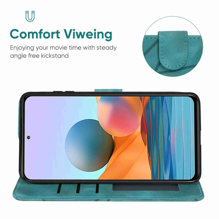 For Xiaomi Redmi Note 10 Pro Skin Feel Geometric Lines Leather Phone Case