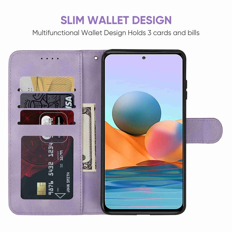 For Xiaomi Redmi Note 10 Pro Skin Feel Geometric Lines Leather Phone Case