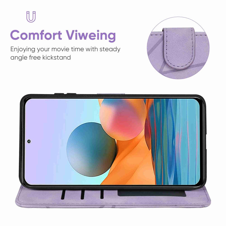 For Xiaomi Redmi Note 10 Pro Skin Feel Geometric Lines Leather Phone Case