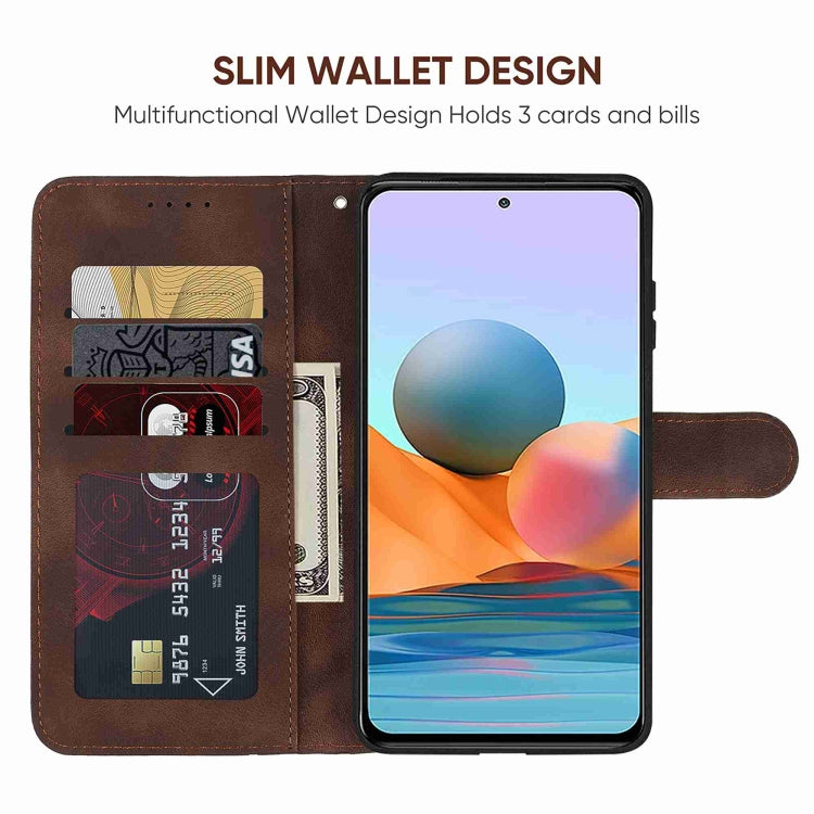 For Xiaomi Redmi Note 10 Pro Skin Feel Geometric Lines Leather Phone Case