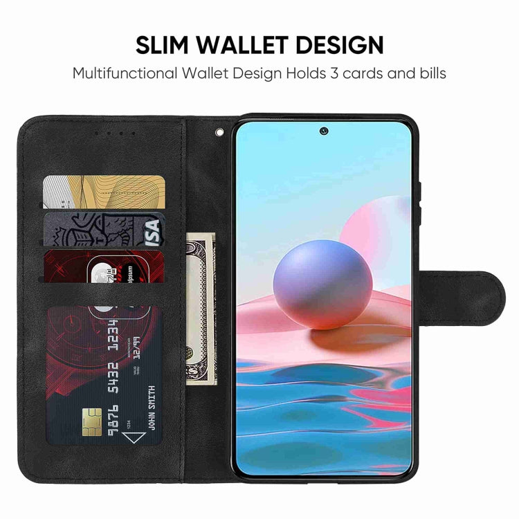 For Xiaomi Redmi Note 10S Skin Feel Geometric Lines Leather Phone Case