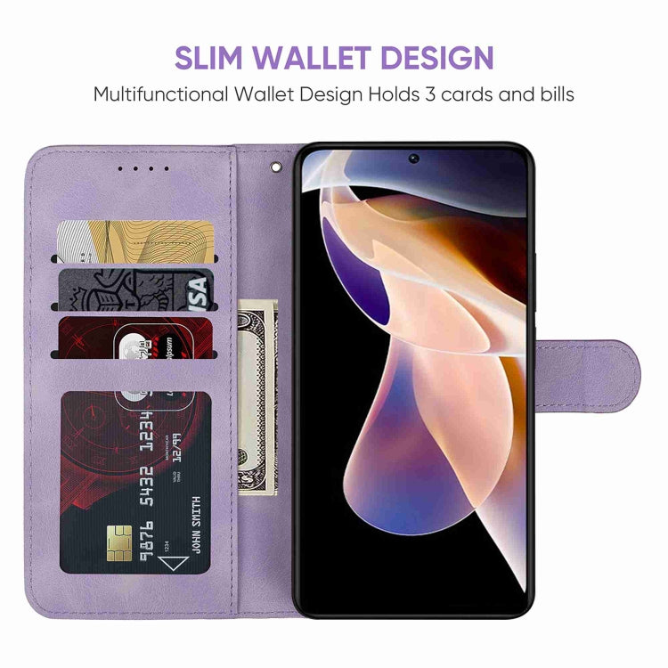 For Xiaomi Redmi Note 11 Pro+ 5G Skin Feel Geometric Lines Leather Phone Case