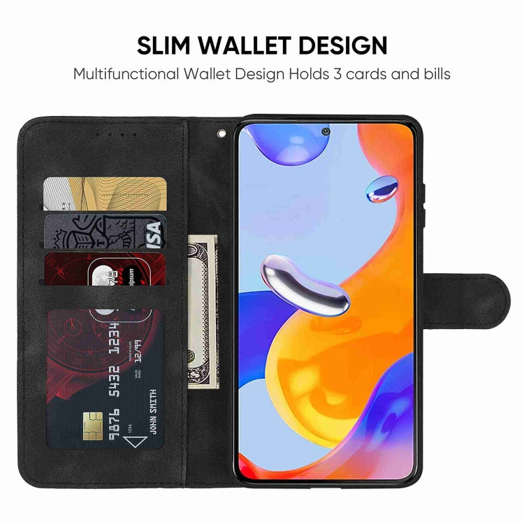 For Xiaomi Redmi Note 11 Global Skin Feel Geometric Lines Leather Phone Case