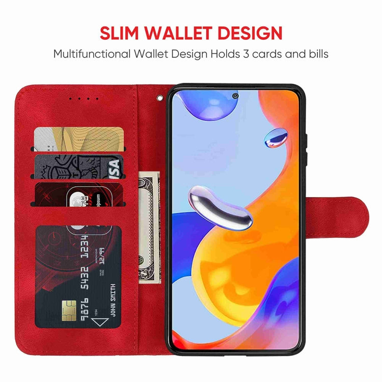 For Xiaomi Redmi Note 11 Global Skin Feel Geometric Lines Leather Phone Case
