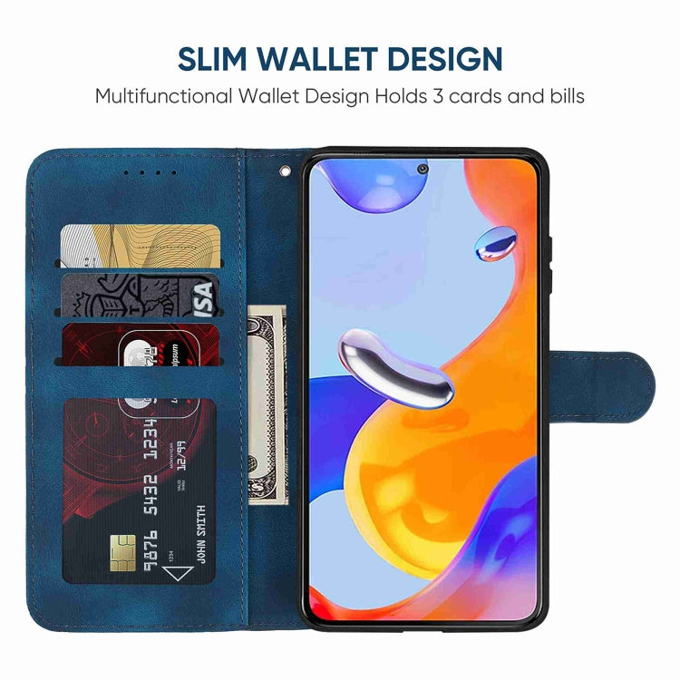 For Xiaomi Redmi Note 11 Global Skin Feel Geometric Lines Leather Phone Case