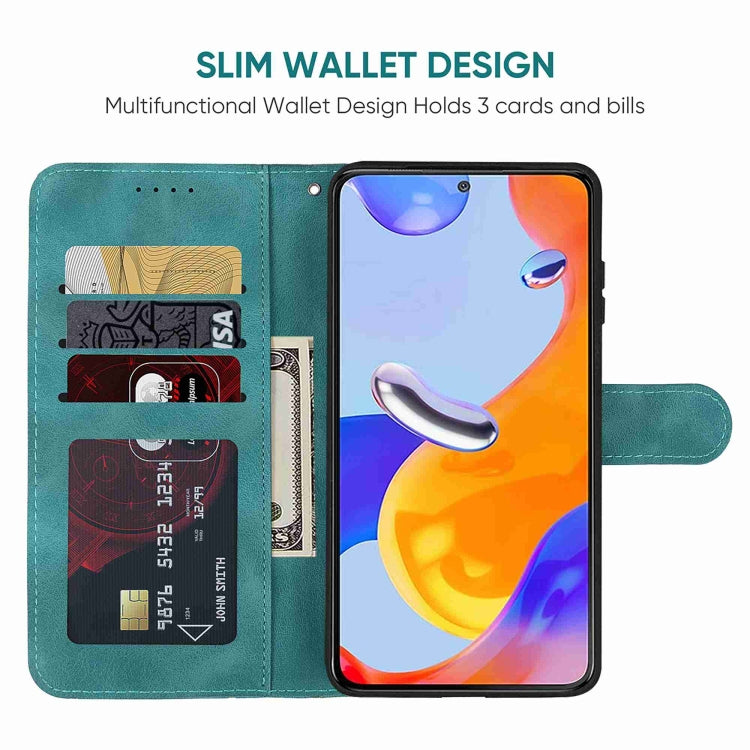 For Xiaomi Redmi Note 11 Global Skin Feel Geometric Lines Leather Phone Case