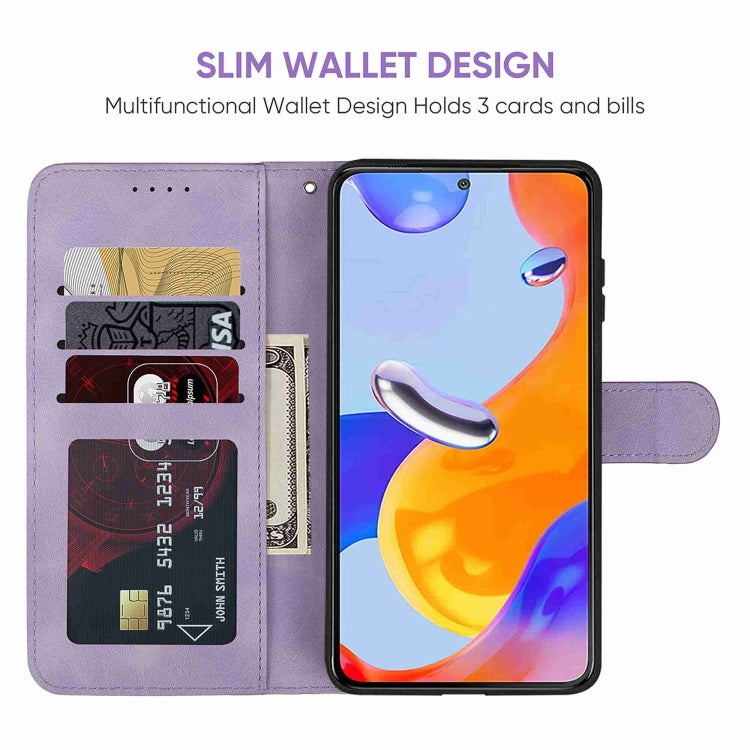For Xiaomi Redmi Note 11 Global Skin Feel Geometric Lines Leather Phone Case