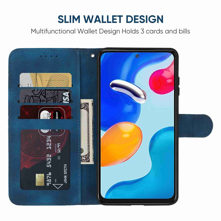 For Xiaomi Redmi Note 11S Skin Feel Geometric Lines Leather Phone Case