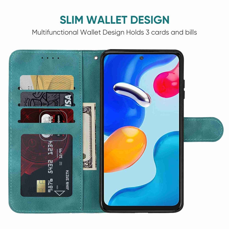 For Xiaomi Redmi Note 11S Skin Feel Geometric Lines Leather Phone Case
