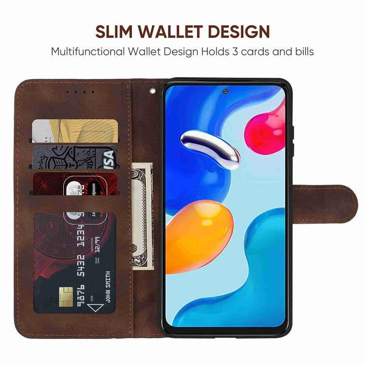 For Xiaomi Redmi Note 11S Skin Feel Geometric Lines Leather Phone Case