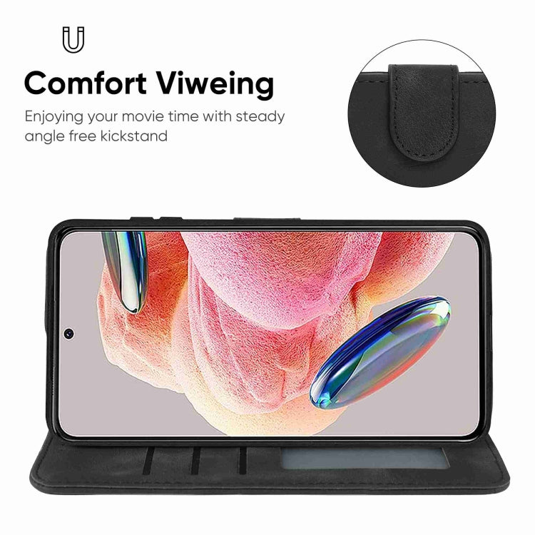 For Xiaomi Redmi Note 12 4G Global Skin Feel Geometric Lines Leather Phone Case