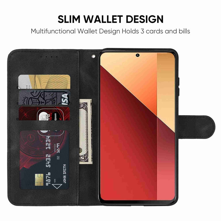 For Xiaomi Redmi Note 13 Pro 4G Global Skin Feel Geometric Lines Leather Phone Case