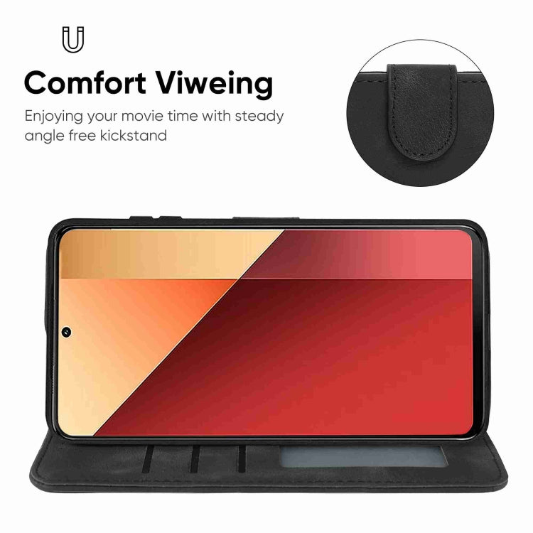 For Xiaomi Redmi Note 13 Pro 4G Global Skin Feel Geometric Lines Leather Phone Case