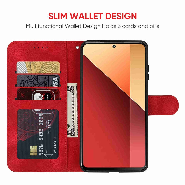For Xiaomi Redmi Note 13 Pro 4G Global Skin Feel Geometric Lines Leather Phone Case